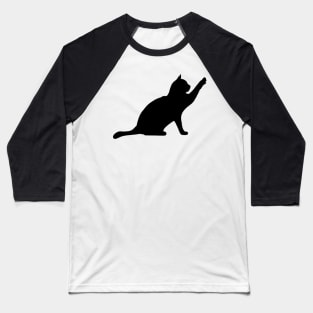 Funny Black Cat - Cat Lover Baseball T-Shirt
